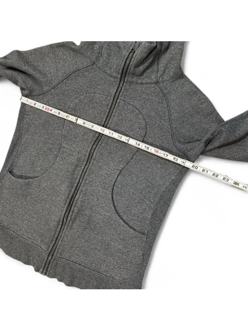 Lululemon Scuba Full Zip Hoodie Heather Gray Women's Size 10